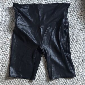 SPANX Black Bike Shorts